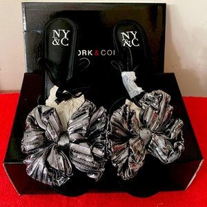 Black Bow Tie Sandal